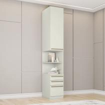 Mesa de Cabeceira 40cm Modulada 3 Gavetas 1 Porta Seletto Henn - Areia HP
