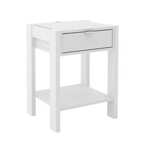 Mesa de Cabeceira 41x54,5x35,5 cm Branco Tecnomobili