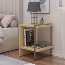 Mesa de Cabeceira 45,2cm com Prateleira e Nicho Infinity 2050 Genialflex