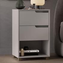 Mesa de Cabeceira 45cm x 69cm com 2 Gavetas 100% MDF Mesa de Cabeceira 45cm x 69cm com 2 Gavetas 100% MDF