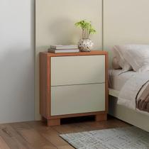 Mesa de Cabeceira 54cm com 02 Gavetas Dalla Costa 100% MDF