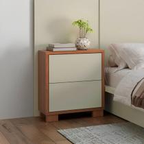 Mesa de Cabeceira 54cm com 02 Gavetas Dalla Costa 100% MDF