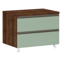 Mesa de cabeceira 60cm 4 rodizios Prime Plus Luciane