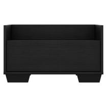 Mesa de Cabeceira 60cm com Pés Quadrados Multimóveis Preta