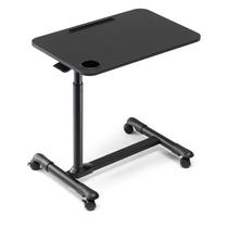 Mesa de cabeceira ajustável ETHU Mesa rolante de cabeceira preta