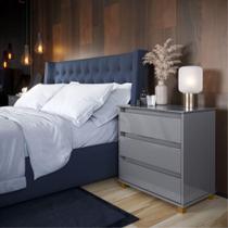 Mesa de cabeceira Alana Cinza Mesa de cabeceira Alana Cinza