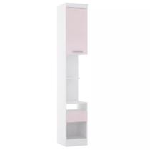 Mesa de Cabeceira Alta 38cm 1 Porta 1 Gaveta Alpes Luciane