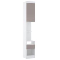 Mesa de Cabeceira Alta 38cm 1 Porta e 1 Gaveta Alpes Luciane Móveis Mesa de Cabeceira Alta 38cm 1 Porta e 1 Gaveta Alpes Luciane Móveis