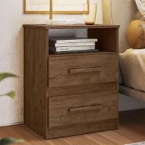 Mesa De Cabeceira Ambiente Apolo Castanho Wood Flex - Moval