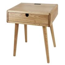 Mesa de cabeceira American Trails Freedom Natural Oak com USB