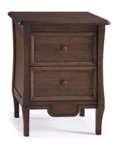 Mesa De Cabeceira Amsterdã 2 Gavetas Madeira Maciça Weihermann