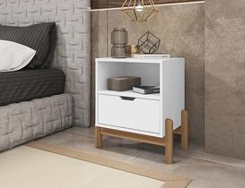 Mesa De Cabeceira Antares Branco - Casa D Móveis Mesa De Cabeceira Antares Branco - Casa D Móveis