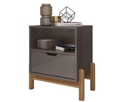 Mesa de Cabeceira Antares Cinza Perola - Casa D