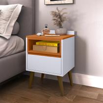 Mesa de Cabeceira Any com pés palito e 1 gaveta e para quarto - Várias Cores Mesa de Cabeceira Any com pés palito e 1 gaveta e para quarto - Várias Cores