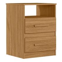 Mesa De Cabeceira Apolo 2 Gavetas 46 Cm Freijo Moval Freijo