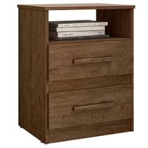 Mesa De Cabeceira Apolo Castanho Wood Flex - Moval Mesa De Cabeceira Apolo Castanho Wood Flex - Moval