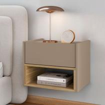 Mesa de Cabeceira Autentic 1 Gaveta Fendi/Hannover - Pnr Móveis