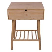 Mesa de Cabeceira Bambu Cazza Serene 40x35x50,5cm