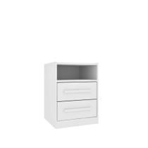 Mesa de Cabeceira Barcelona 2 Gavetas com Nicho Tcil