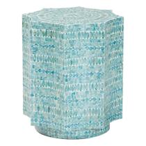 Mesa de cabeceira Baxton Studio Olesia Modern Bohemian Mosaic Teal