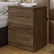 Mesa de Cabeceira Belize com 3 Gavetas Imbuia - Panorama Móveis