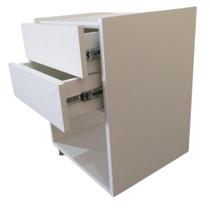 Mesa De Cabeceira Branco Rodas De Gel 100% Mdf Com 2 Gavetas 50x45x35 Mesa De Cabeceira Branco Rodas De Gel 100% Mdf Com 2 Gavetas 50x45x35