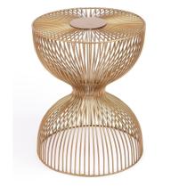 Mesa de cabeceira Butler Specialty Nicholas Gold Metal 17,5 cm