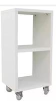 Mesa De Cabeceira C Rodas Branco Decorativo Quarto Sala