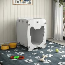 Mesa De Cabeceira Casinha p/ Pet Dog Branco Mesa De Cabeceira Casinha p/ Pet Dog Branco