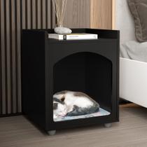 Mesa de Cabeceira Casinha Pet Wilson Preto