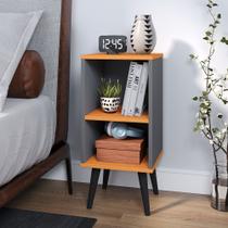 Mesa de Cabeceira Charme com Prateleira Interna pés estilo retrô - Várias Cores Mesa de Cabeceira Charme com Prateleira Interna pés estilo retrô - Várias Cores
