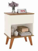 Mesa De Cabeceira Classic Duda Off White Freijó