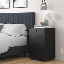 Mesa de Cabeceira Classic Moderna com 4 Gavetas para quarto - Várias Cores