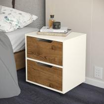Mesa de Cabeceira Classic Prime: Elegância e Conforto para seu Quarto Cor - OffWhite-Freijó Mesa de Cabeceira Classic Prime: Elegância e Conforto para seu Quarto Cor - OffWhite-Freijó