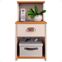 Mesa de Cabeceira Cléo Criado Com Gaveta e Nicho Para Quarto Cama Box Mesa de Cabeceira Cléo Criado Com Gaveta e Nicho Para Quarto Cama Box