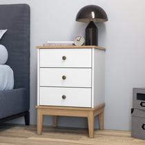 Mesa de Cabeceira - Colonial 450cm x 660cm x 380cm 3 Gavetas Branco Mesa de Cabeceira - Colonial 450cm x 660cm x 380cm 3 Gavetas Branco