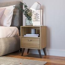 Mesa de Cabeceira com 01 Gaveta 39cm Linha CB CB201 Completa Móveis