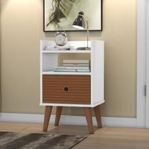 Mesa de Cabeceira com 1 Gaveta Branco Mesa de Cabeceira com 1 Gaveta Branco