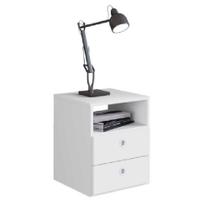 Mesa de Cabeceira Com 2 Gavetas e 1 Prateleira Tókio Art in Móveis