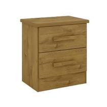 Mesa de Cabeceira com 2 Gavetas - New Athos-Cinamomo - Móveis D'Doro