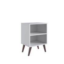 Mesa de Cabeceira com 2 nichos Branco Completa Móveis