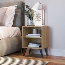 Mesa de Cabeceira com 2 Nichos - Carvalho