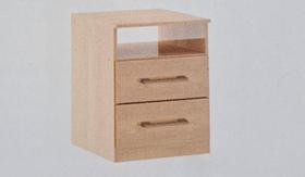 mesa de cabeceira com duas gavetas