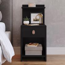 Mesa de Cabeceira com Gaveta e Prateleira Criado Quarto Mudo Box Boss