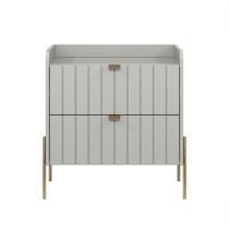 mesa de cabeceira com gaveta off white para quarto 60cm