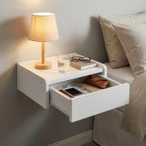 Mesa De Cabeceira Com Gaveta Suspensa Criado Com Kit Instalação Completo Mesa De Cabeceira Com Gaveta Suspensa Criado Com Kit Instalação Completo