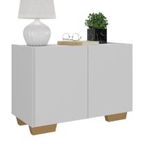 Mesa de Cabeceira com Pés 2 Portas Multimóveis MP4134