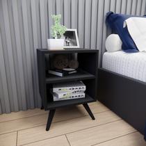 Mesa de Cabeceira com Pés Mesinha Madeira Criado Quarto Nicho