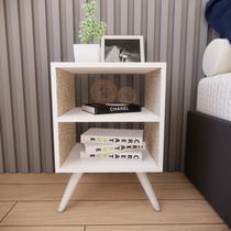 Mesa de Cabeceira com Pés Mesinha Madeira Quarto Nicho