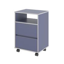 Mesa de Cabeceira com Rodízios Nadi Azul